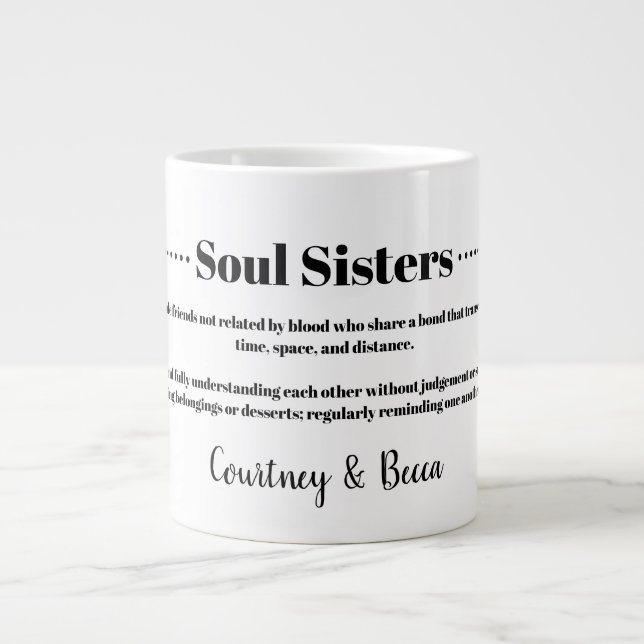 Soul Sisters Best Friend BFF  Jumbo Mugg (Framsidan)