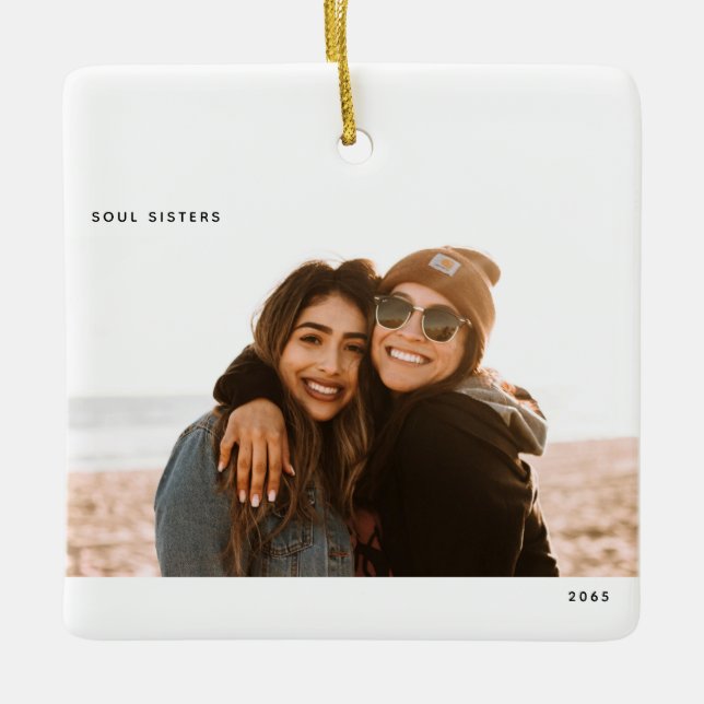 Soul Sisters Photo jul Julgransprydnad Keramik (Framsida)