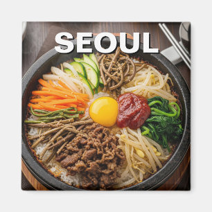 Söul Sydkorea Bibimbap Magnet