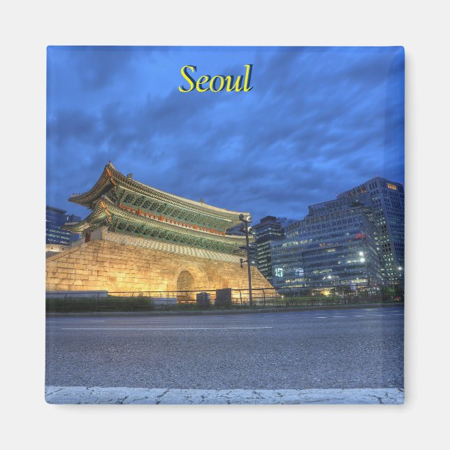 Söul, Sydkorea Magnet (Framsidan)