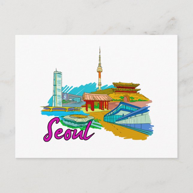 Söul - Sydkorea.png Vykort (Framsida)