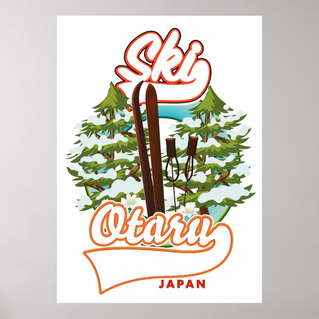 Söul Sydkorea Ski logotyp Poster (Framsidan)