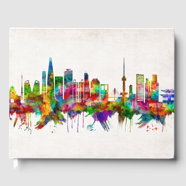 Söul Sydkorea Skyline Gästböcker (Framsida)