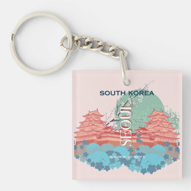 Söul Sydkorea Travel Art (Framsidan)