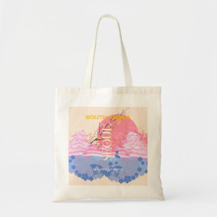 Söul Sydkorea Travel Art, Pastel Tygkasse