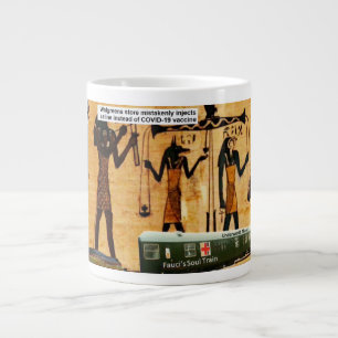 Soul tåg går genom undervärlden. jumbo mugg