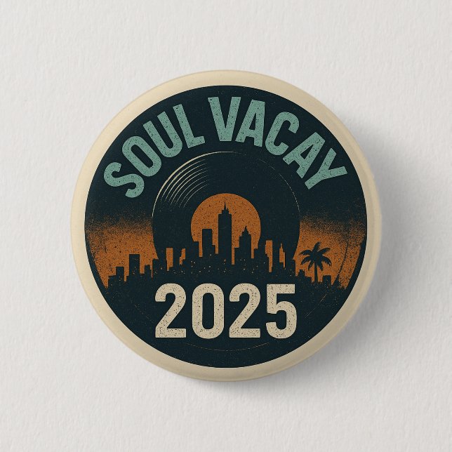 Soul Vacay 2025 Logotyp Button Knapp (Framsida)