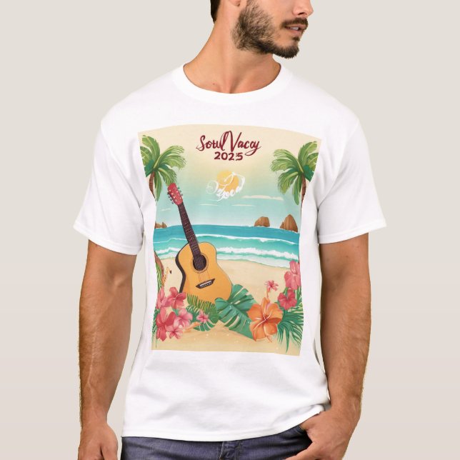 Soul Vacay 2025 Unisex Logotyp Tee (Framsida)