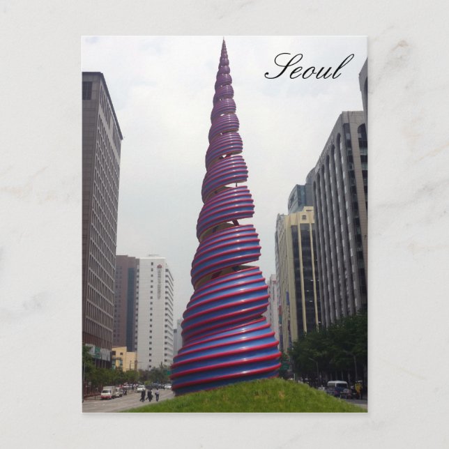 Söul vår art vykort (Framsida)