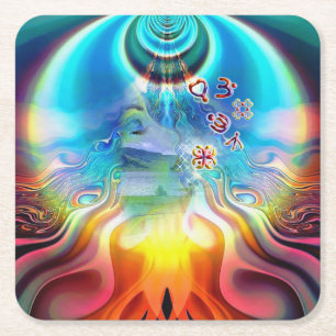 Soul Vibrations Underlägg Papper Kvadrat