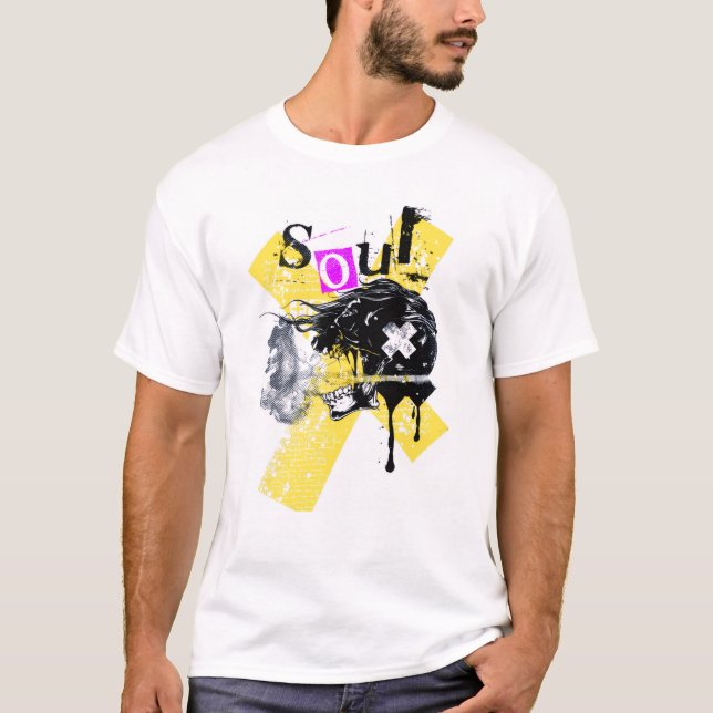 "Soul X" skalle -T-Shirt T Shirt (Framsida)
