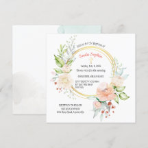 Soula Square Baptism-inbjudan