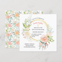 Soula Square Baptism-inbjudan