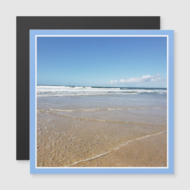 Soulac Sur Mer Beach in Frankrike Fridge Magnet Ca (Fram/baksida)