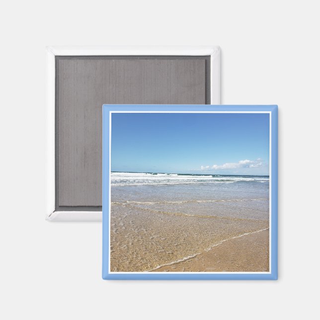 Soulac Sur Mer Beach in Frankrike | Seaside Magnet (Front/Back)