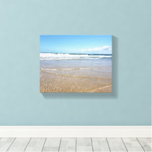 Soulac Sur Mer Beach Kusteseaside i Frankrike Canvastryck