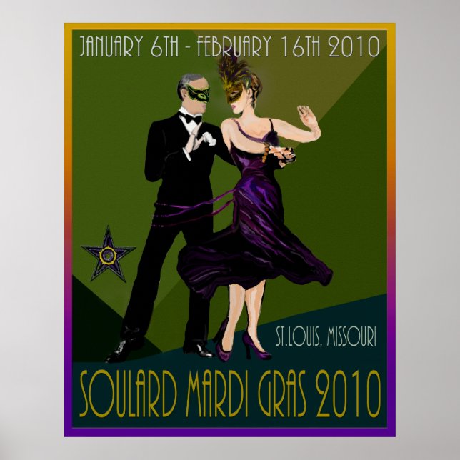Soulard Mardi Gras 2010 Poster (Framsidan)