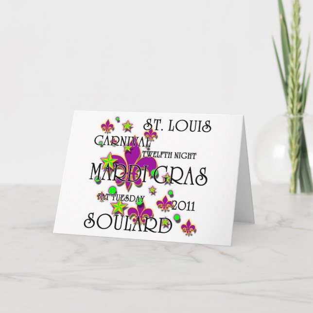 Soulard Mardi Gras 2011 Kort (Framsida)