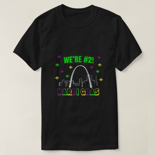 Soulard Mardi Gras var 2:e Louis T Shirt (Design framsida)