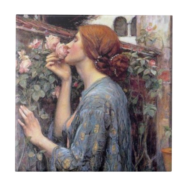 Soulen av den keramiska ron belägger med tegel kakelplatta (Framsidan)