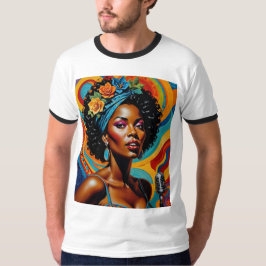 Soulful Afrocentric Jazz Singer Tshirt T Shirt