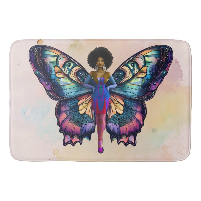 Soulful Butterfly-effekten (bild) Badrumsmatta (Framsidan)
