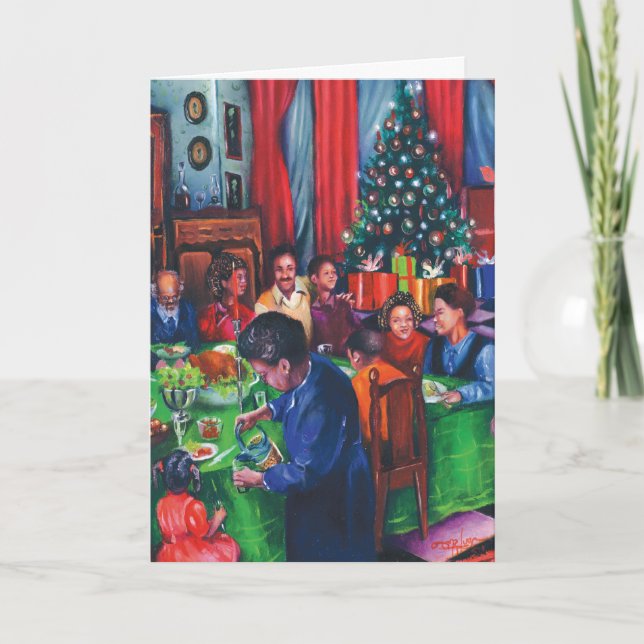 Soulful familjmiddag helgkort (Framsida)