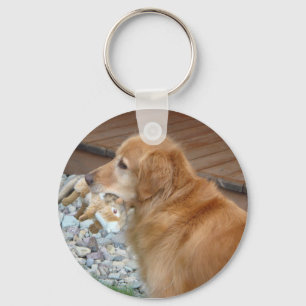 Soulful guld- Retriever Nyckelring