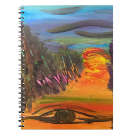 Soulful Horizon Hand Painted Design  Anteckningsbok