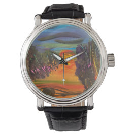 Soulful Horizon Hand Painted Design  Armbandsur