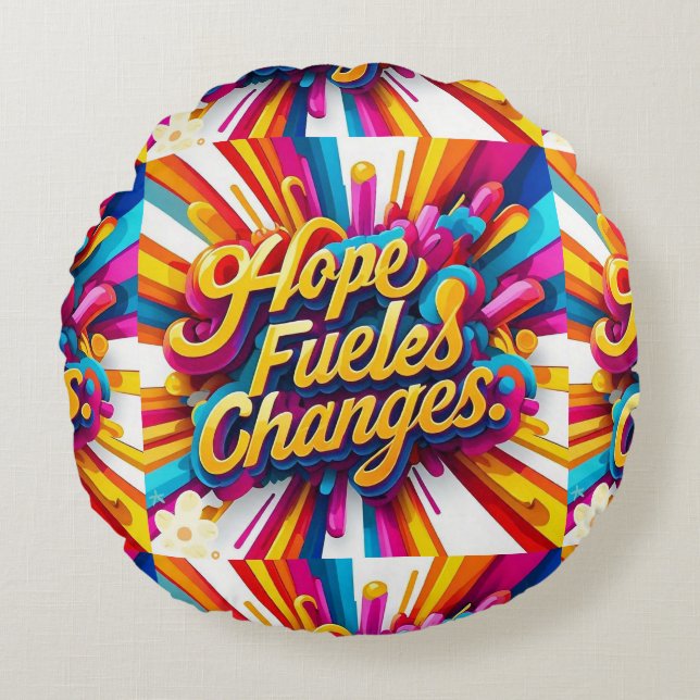 "Soulful Revival" Rund Kudde (Framsidan)