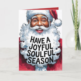 Soulful Season | Svart julklapp (5 x 7) Helgkort