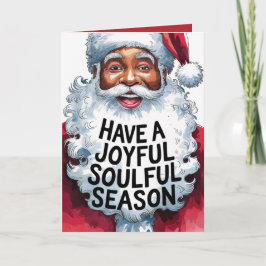 Soulful Season | Svart julklapp (5 x 7) Helgkort