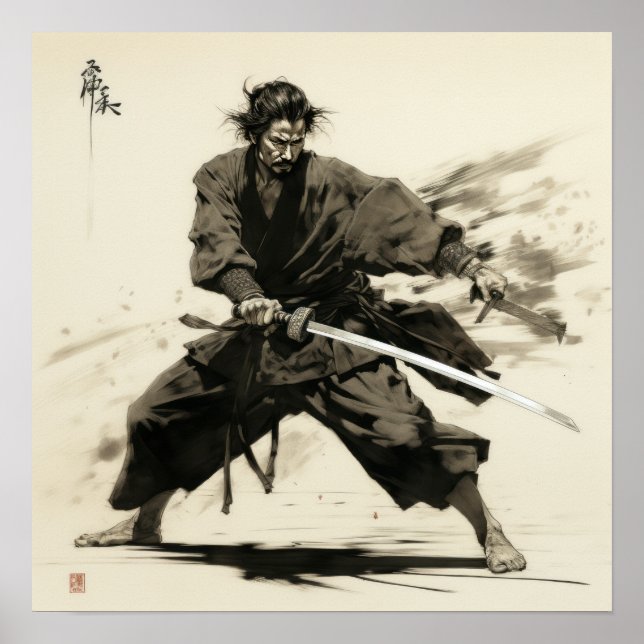 Soulful Steel: Majestic Samurai Poster (Framsidan)