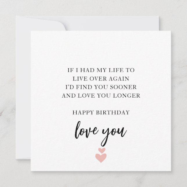 Soulmat- och Best Friend Birthday Card Julkort (Framsida)