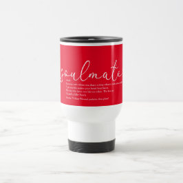 Soulmate Chic Script Kärlek Heart Definition Red Resemugg