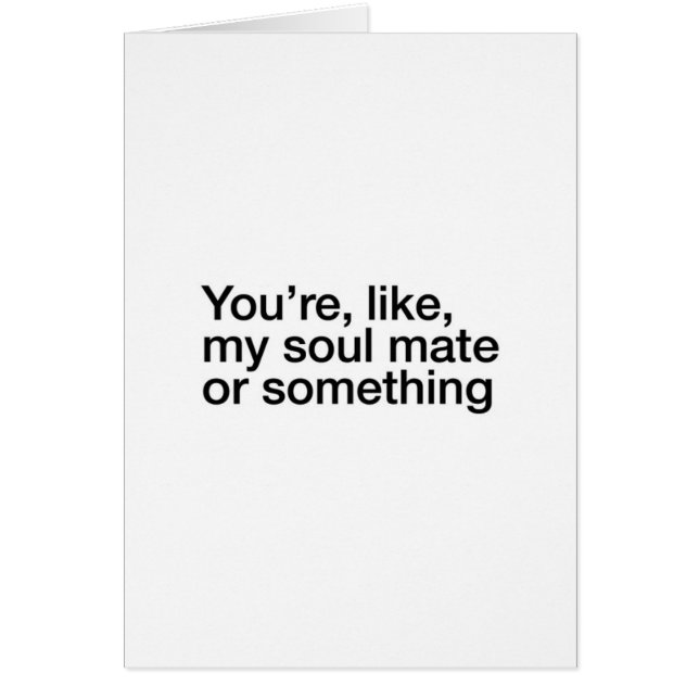 Soulmate Hälsningskort (Framsidan)