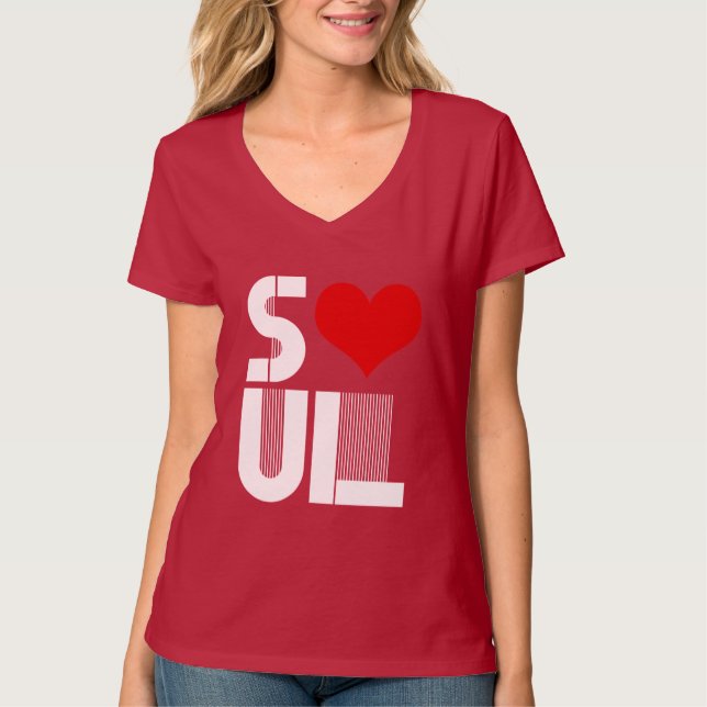 SOULMATE HJÄRTA LÄMNAD - VIT - .PNG T SHIRT (Framsida)