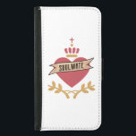 Soulmate Jesus Helig Heart Galaxy Wallet Case Plånboksfodral För Samsung Galaxy S5<br><div class="desc">Visa kärlek för Jesus. Hållbart skydd och skydd av trendiget för din Galaxy-enhet.</div>