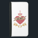Soulmate Jesus Helig Heart Galaxy Wallet Case Plånboksfodral För Samsung Galaxy S5<br><div class="desc">Visa kärlek för Jesus. Hållbart skydd och skydd av trendiget för din Galaxy-enhet.</div>