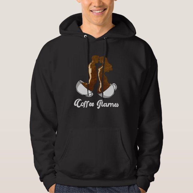 Soulmate Quote Coffee Flames  Twin Flame Hoodie (Framsida)