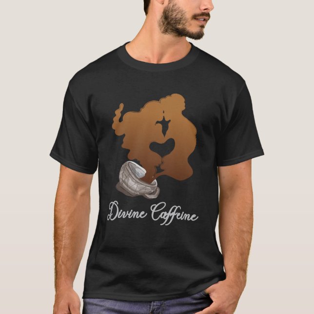 Soulmate Quote Divine Caffeine Twin Flame T Shirt (Framsida)