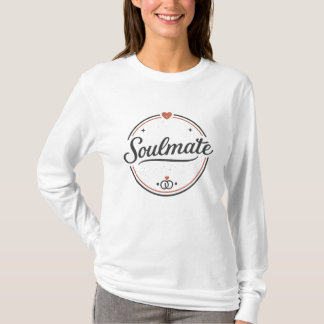 Soulmate Retro Love Minimal(Light) Couple Matching T Shirt