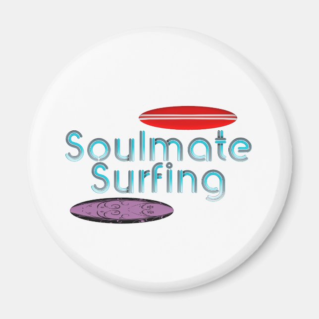 Soulmate Surfing Magnets Magnet (Framsidan)
