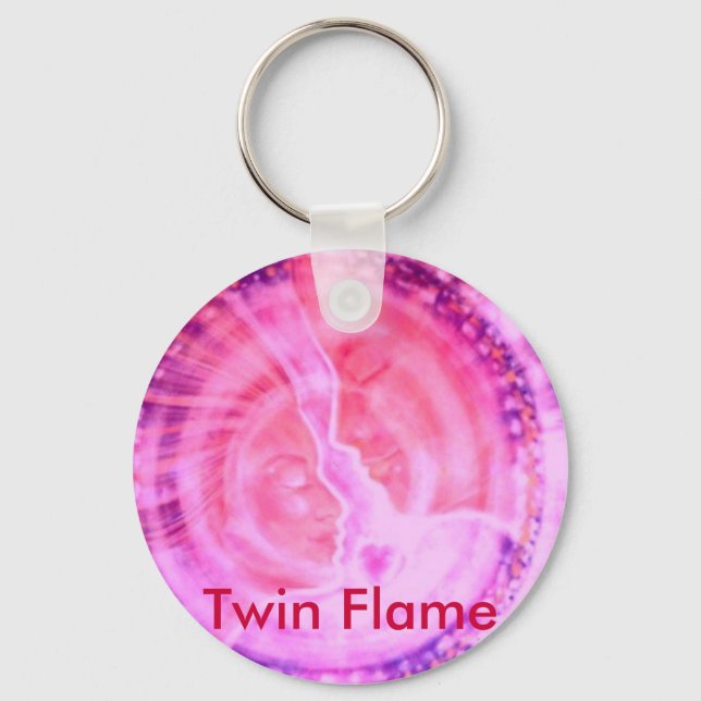 Soulmate Twin Flame Keychain Nyckelring (Framsida)