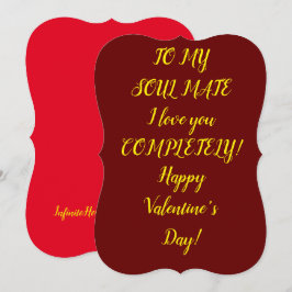 Soulmate Valentines dagskort Julkort