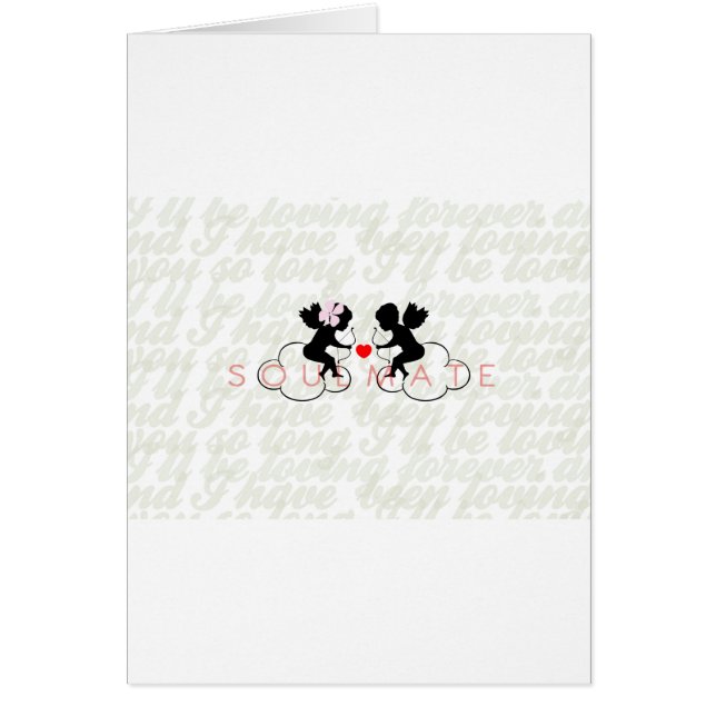 Soulmatekort Hälsningskort (Framsidan)