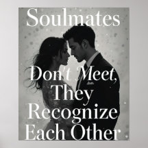 Soulmates Romantic Kärlek Quote Art