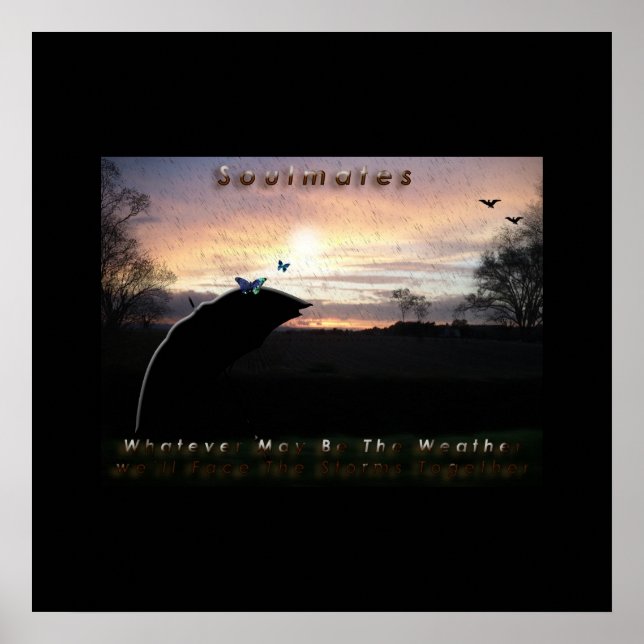 "Soulmates Stormy Weather Poster"* Poster (Framsidan)