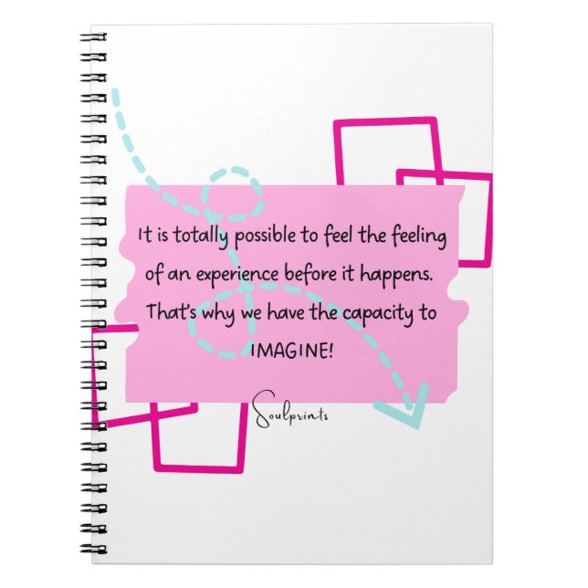 Soulprint inspirerande bärbar dator anteckningsbok (Framsidan)